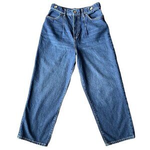 We The Free Pleated High rise Straight Blue Jeans. Size 29